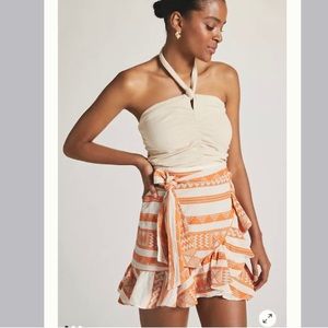 NWT Devotion Twins Ruffle Wrap Mini Skirt